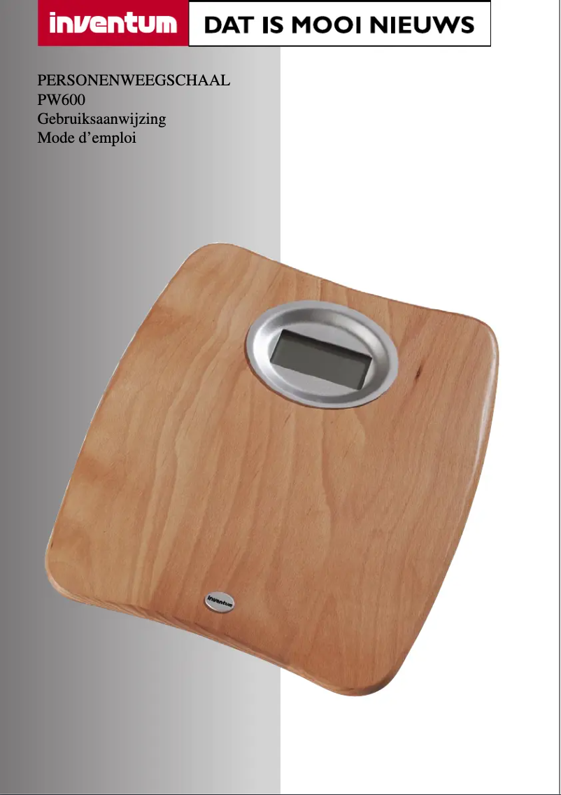 Page n°1 - Manuel utilisateur Inventum PW600