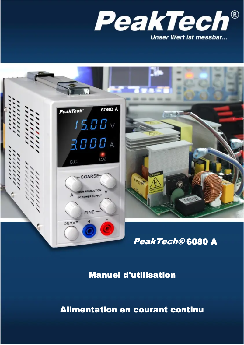 Image de la première page du manuel de l'appareil 6080 A