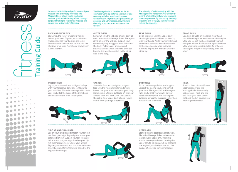 Page 1 de la notice Manuel utilisateur Crane Fitness Circle Massage Roller or 8 lb. Medicine Ball