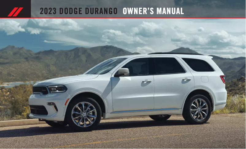 Página 1 del manual Manual de usuario Dodge Durango (2023)