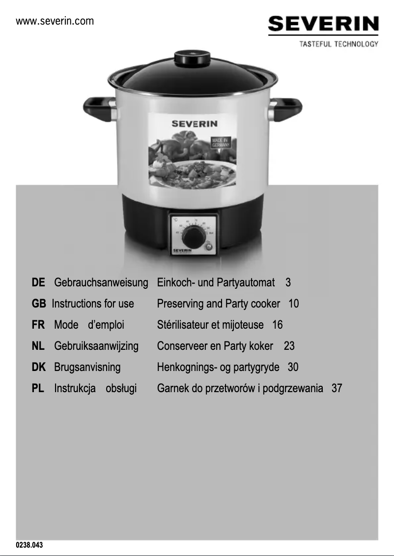 Image de la première page du manuel de l'appareil EA 3658