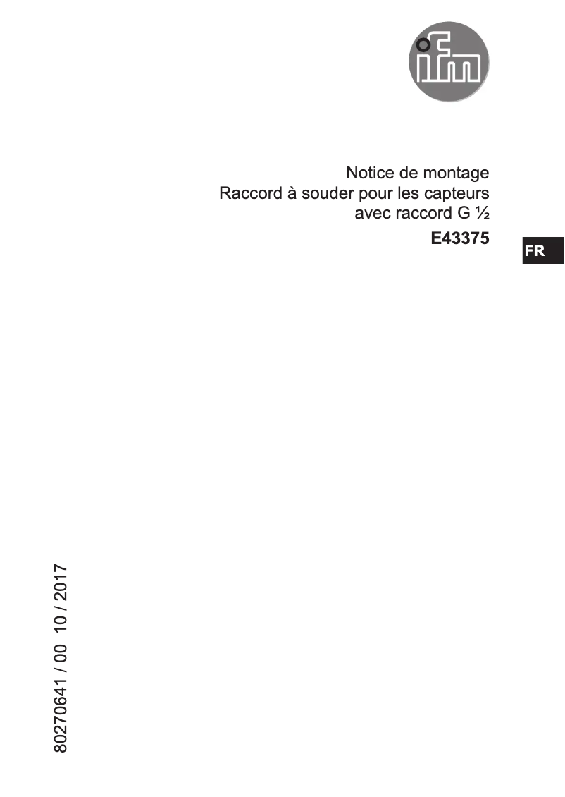Image de la première page du manuel de l'appareil E43375