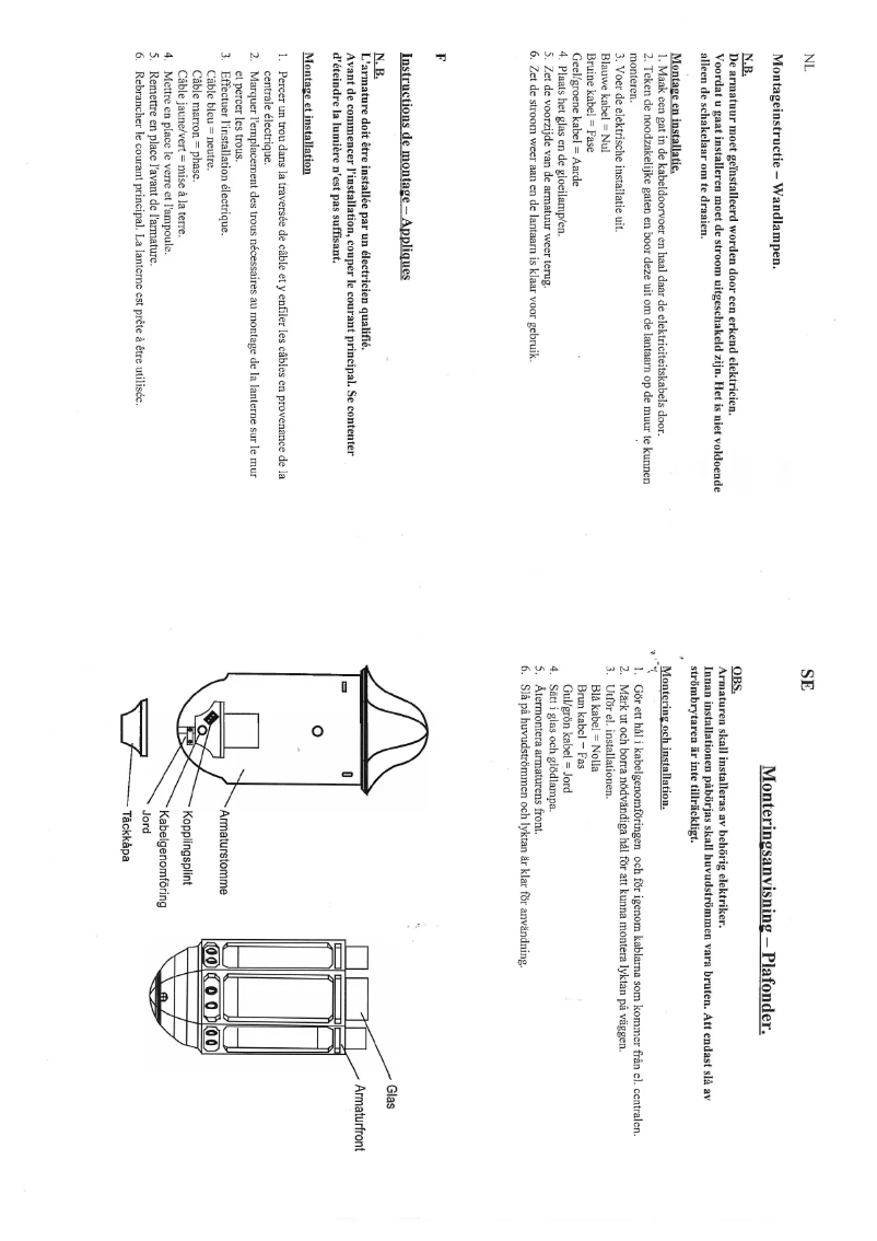 Page 1 de la notice Manuel utilisateur Konstsmide Cagliari