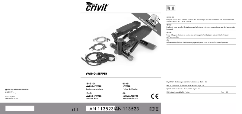 Page 1 de la notice Manuel utilisateur Crivit IAN 113523