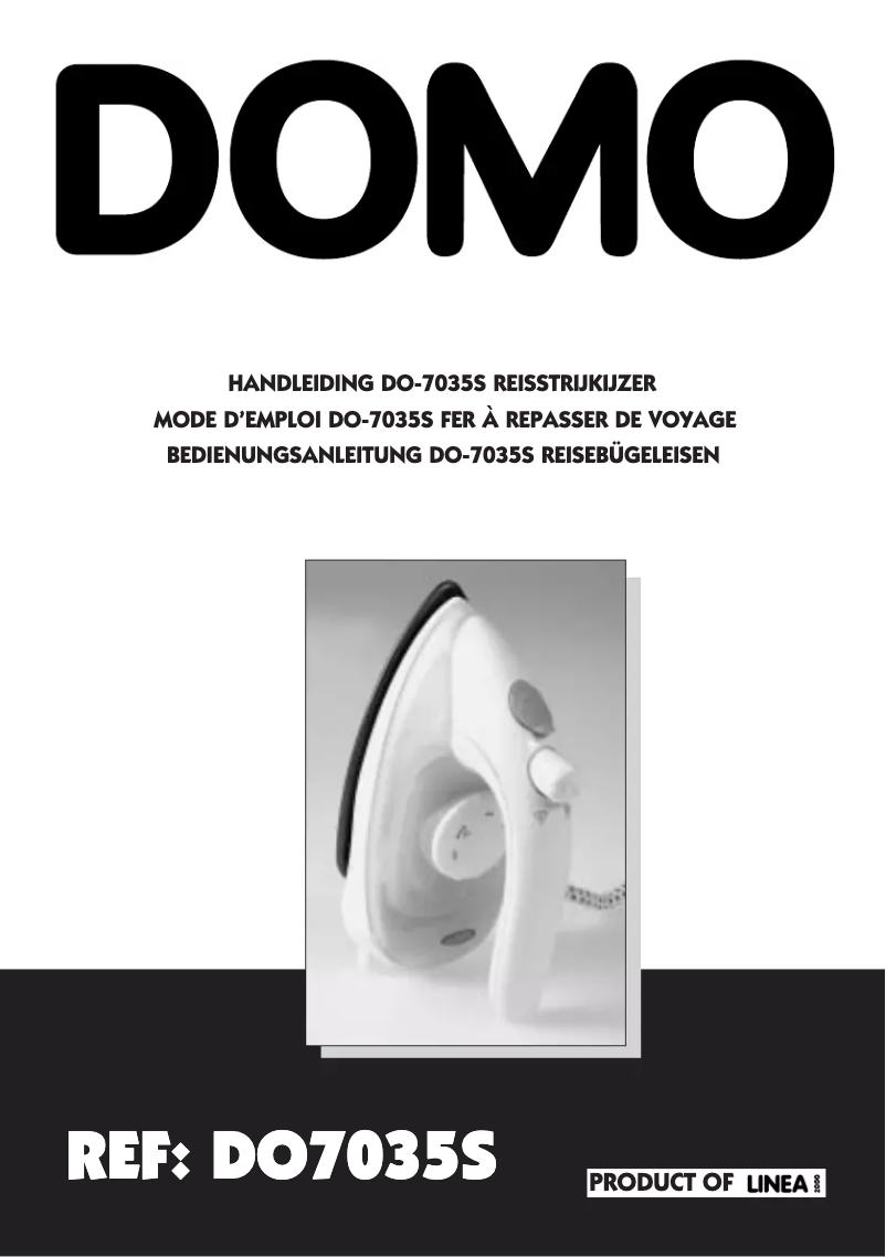 Page 1 de la notice Manuel utilisateur Domo DO7035