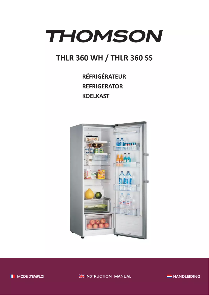 Image de la première page du manuel de l'appareil THLR 360 SS