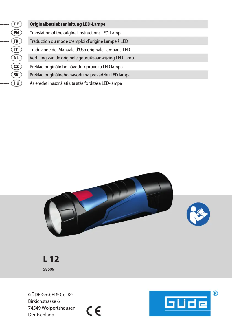 Page n°1 - Manuel utilisateur Güde L 120