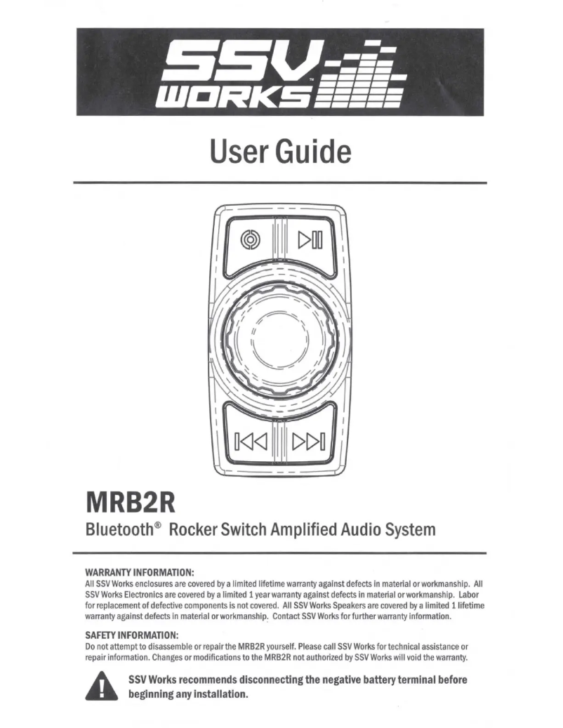 Page 1 de la notice Manuel utilisateur SSV Works MRB2R