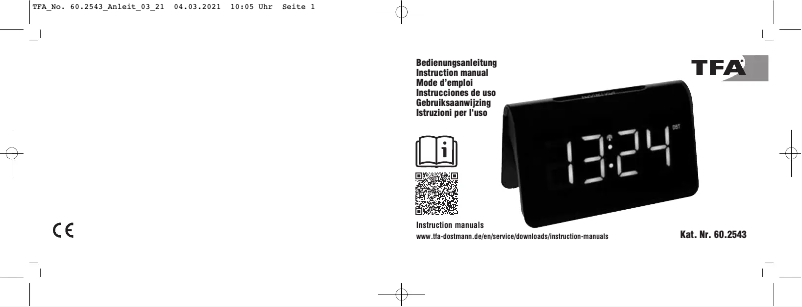 Página 1 del manual Manual de usuario TFA Icon 60.2543.02