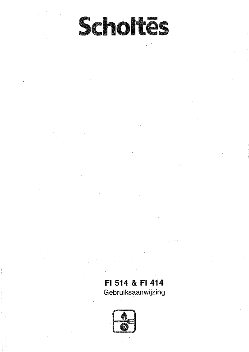 Image de la première page du manuel de l'appareil FI 514