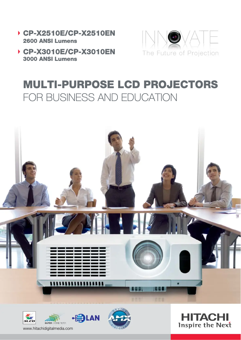 Page 1 de la notice Manuel utilisateur Hitachi CP-X2510E