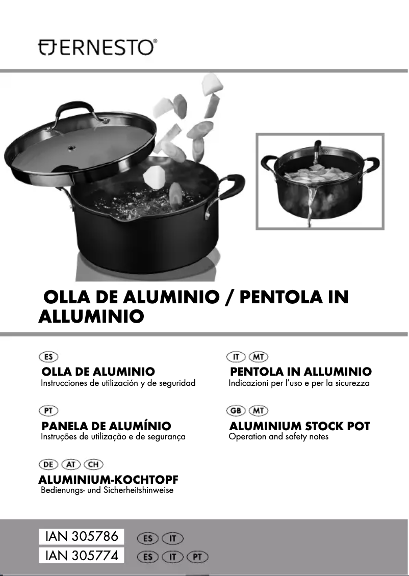 Page 1 de la notice Manuel utilisateur Ernesto IAN 305774
