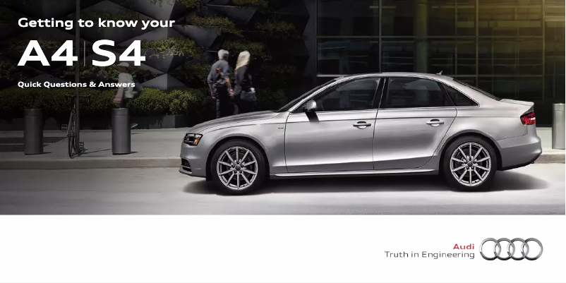 Page 1 de la notice Manuel utilisateur Audi S4 (2014)