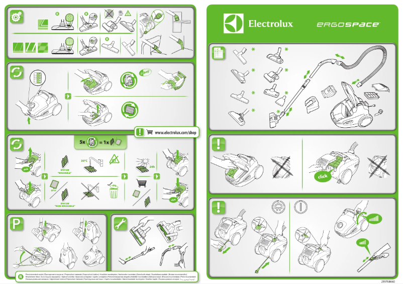 Página 1 del manual Manual de usuario Electrolux ErgoSpace ESGREEN