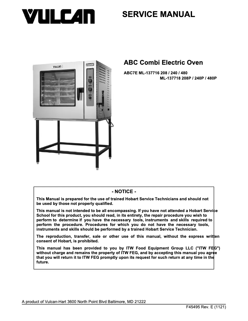 Image de la première page du manuel de l'appareil ABC7E-480
