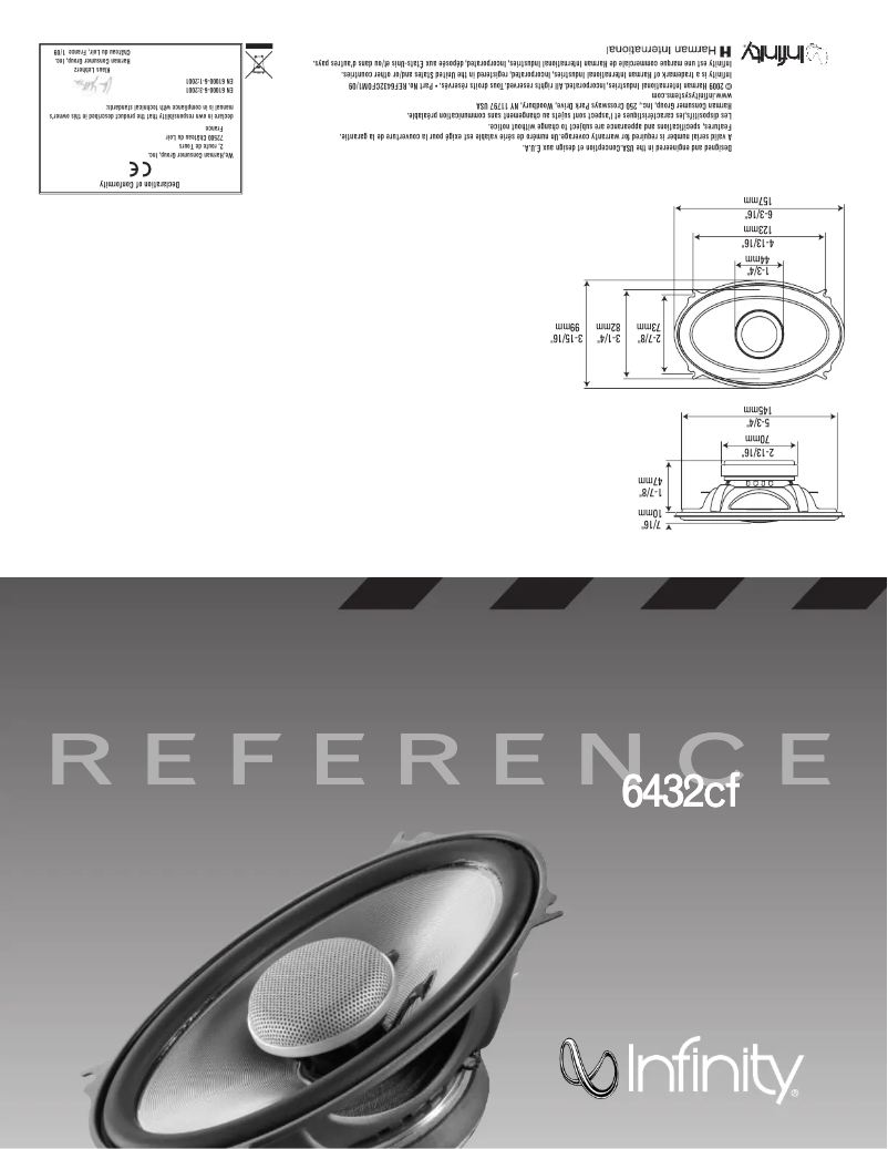 Page 1 de la notice Manuel utilisateur Infinity REF6432CF