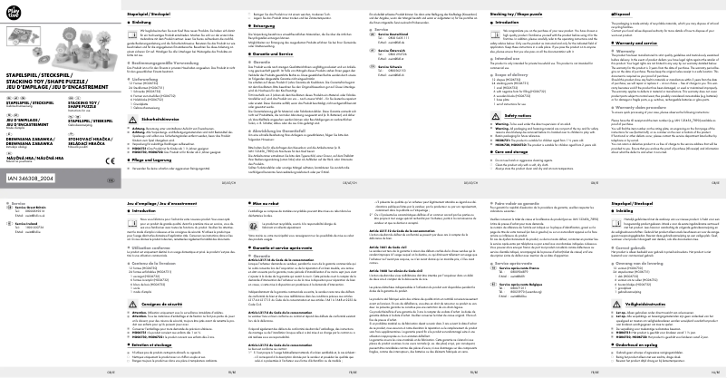 Page 1 de la notice Manuel utilisateur Playtive HG06730