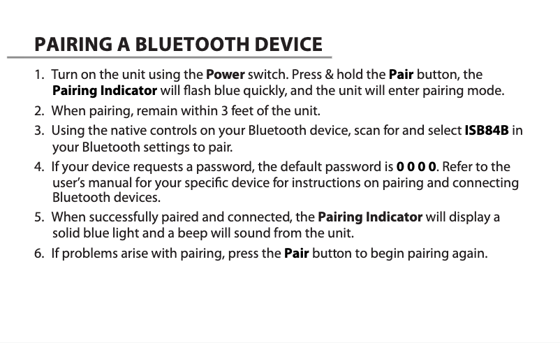 Image de la première page du manuel de l'appareil ISB84
