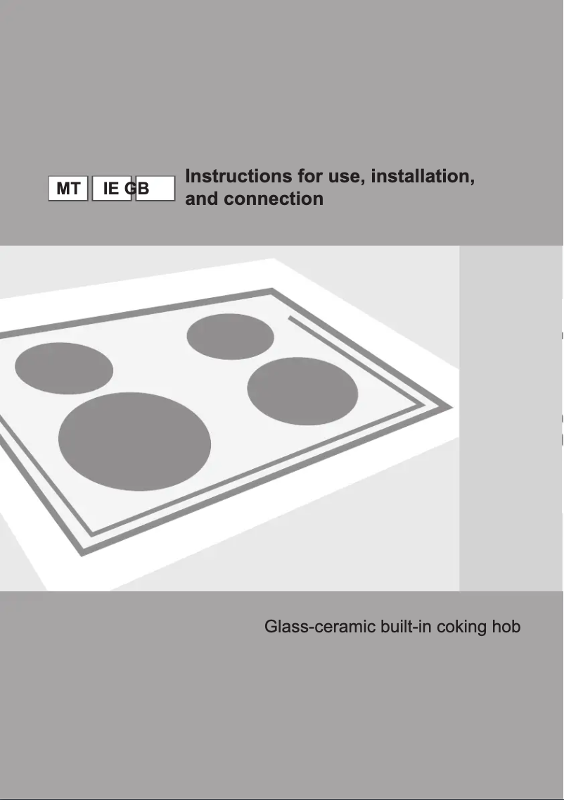 Page n°1 - Guide d'installation Gorenje ECT693CSC