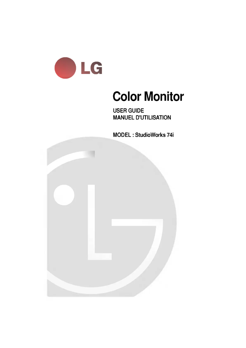 Page n°1 - Manuel utilisateur LG CS710