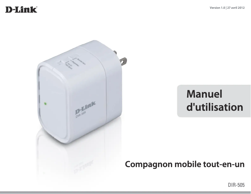 Page 1 of the manual User Manual D-Link Mobile Companion DIR-505
