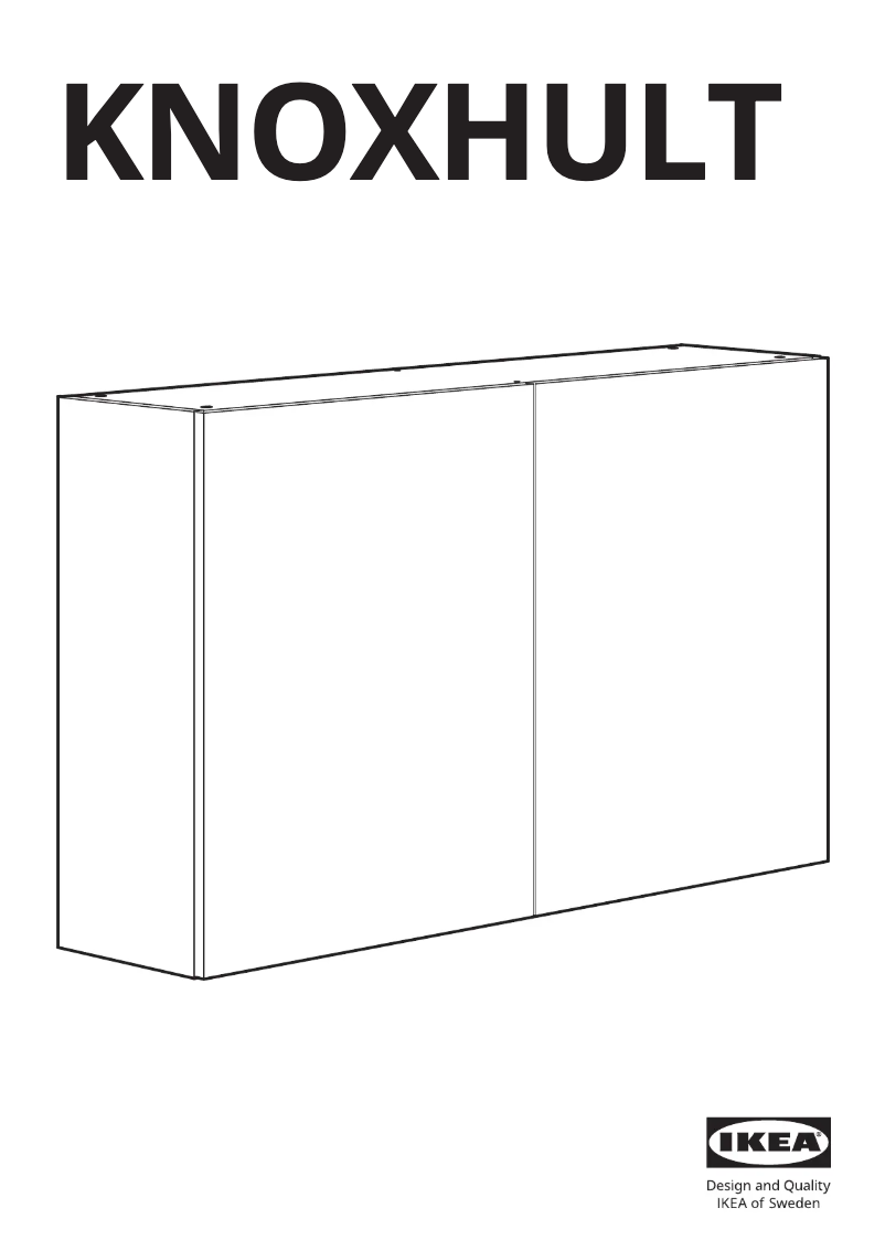 Página 1 del manual Manual de usuario Ikea KNOXHULT 003.267.96