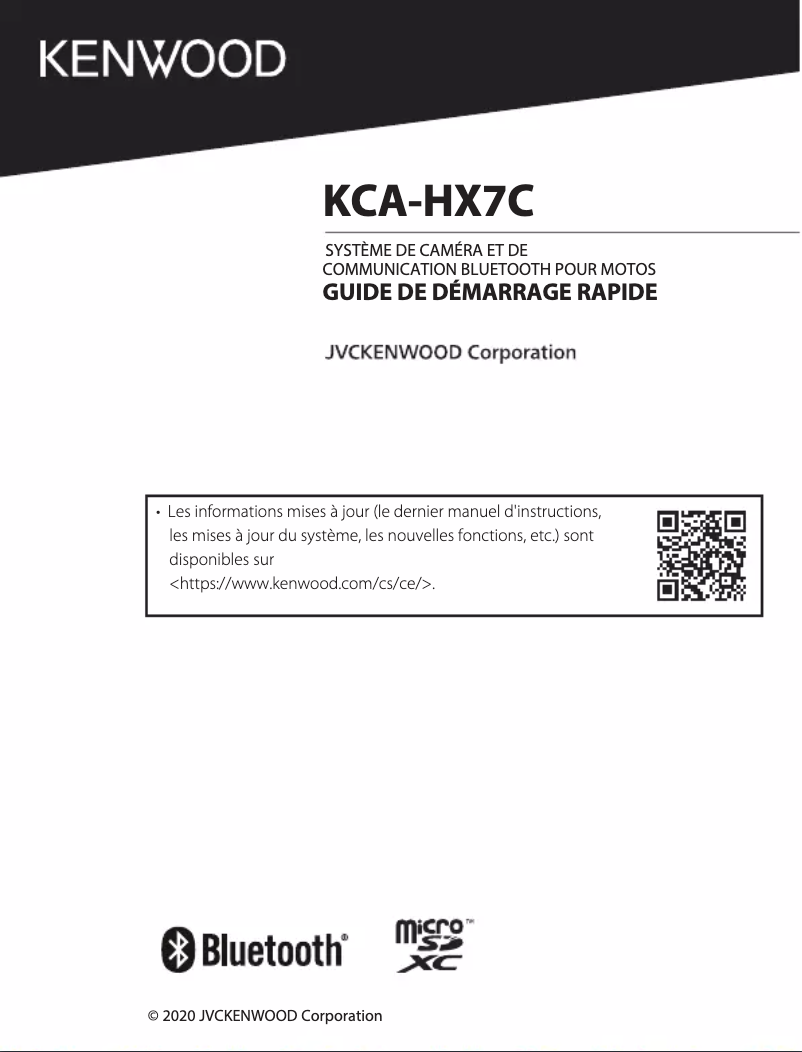 Página 1 del manual Guía de inicio rápido Kenwood KCA-HX7C