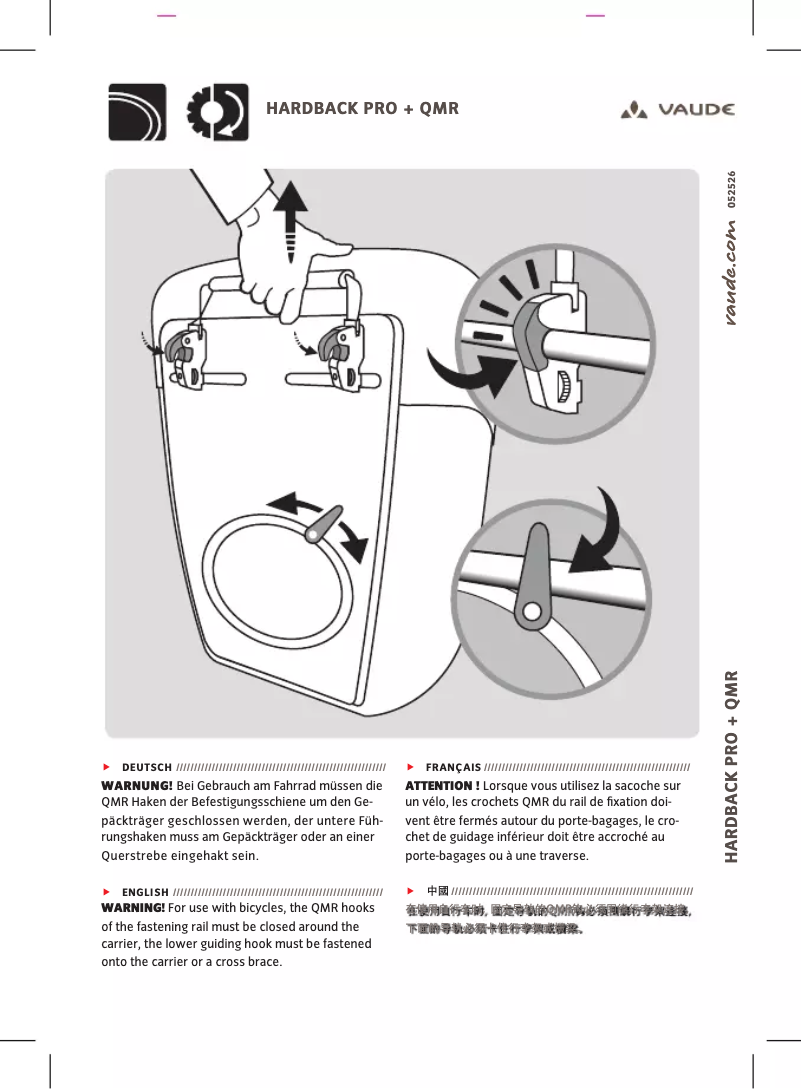 Página 1 del manual Manual de usuario Vaude Aqua Deluxe Single