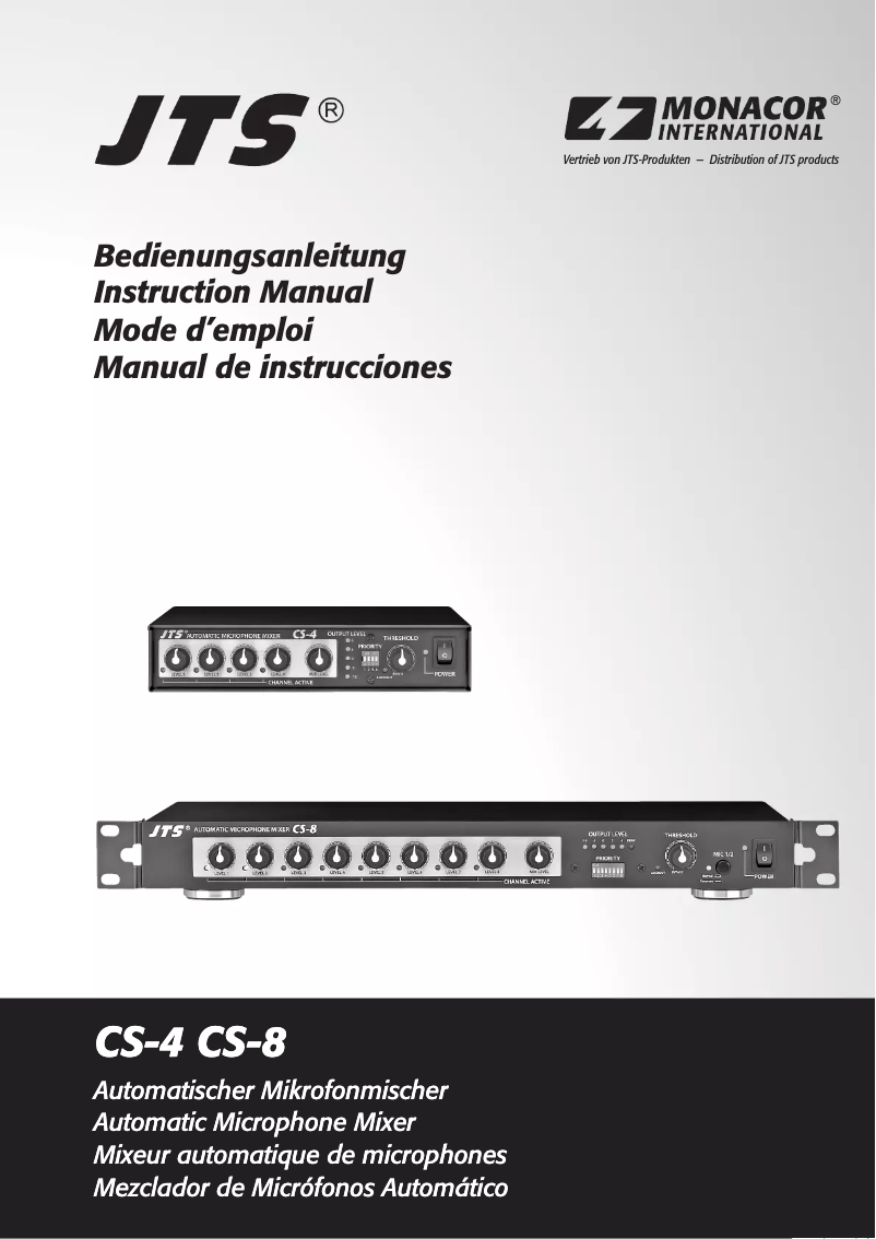 Image de la première page du manuel de l'appareil CS-4