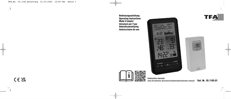 Image de la première page du manuel de l'appareil Luna 35.1165.01