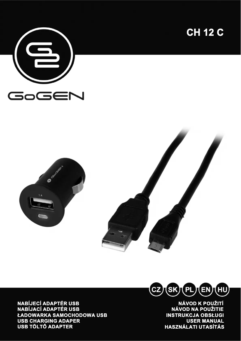 Página 1 del manual Manual de usuario GoGen CH 12 C