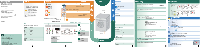 Page 1 de la notice Manuel utilisateur Bosch WAQ20310EE