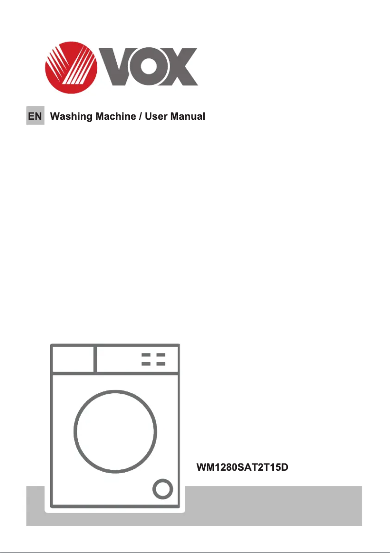 Page 1 de la notice Manuel utilisateur VOX WM1280-SAT2T15D