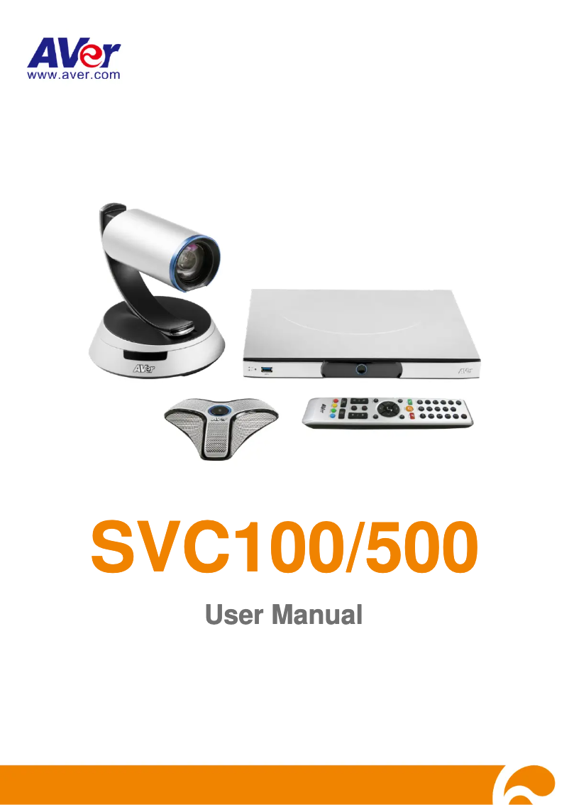 Page 1 de la notice Manuel utilisateur AVer SVC100