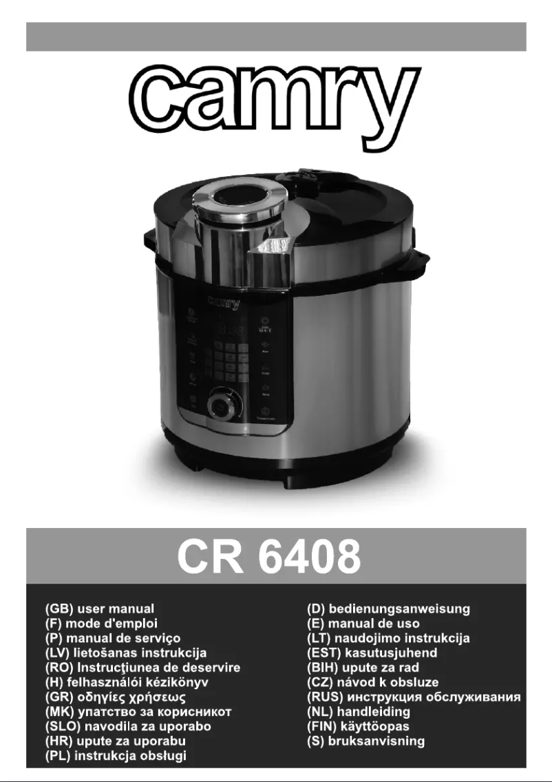 Page n°1 - Manuel utilisateur Camry CR 6408