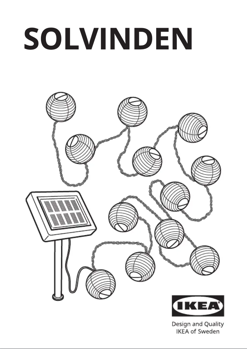 Página 1 del manual Manual de usuario Ikea SOLVINDEN 405.146.82