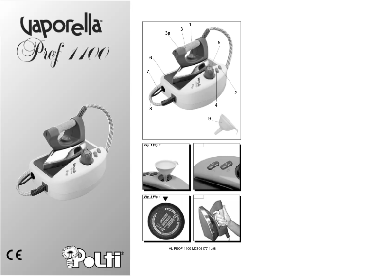 Página 1 del manual Manual de usuario Polti Vaporella Forever 1100