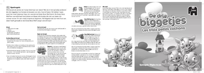 Page 1 de la notice Manuel utilisateur Jumbo De Drie Biggetjes