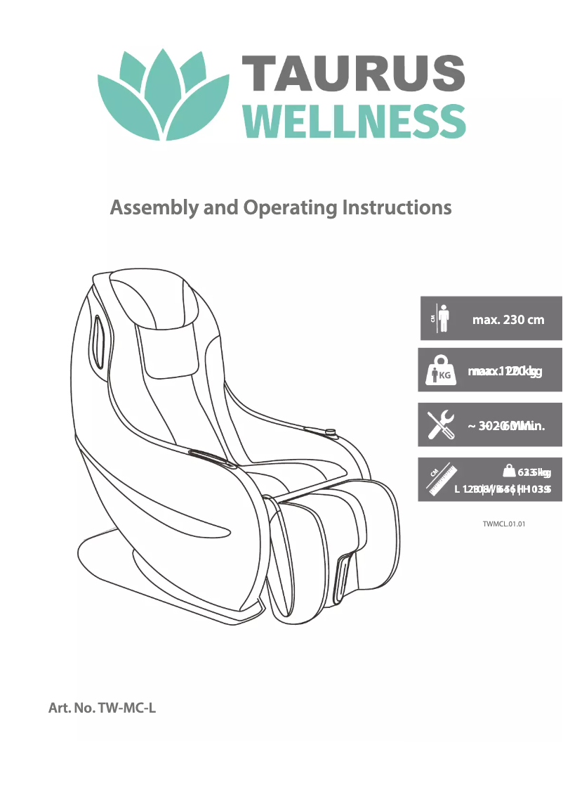 Page 1 de la notice Manuel utilisateur Taurus TW-MC-L