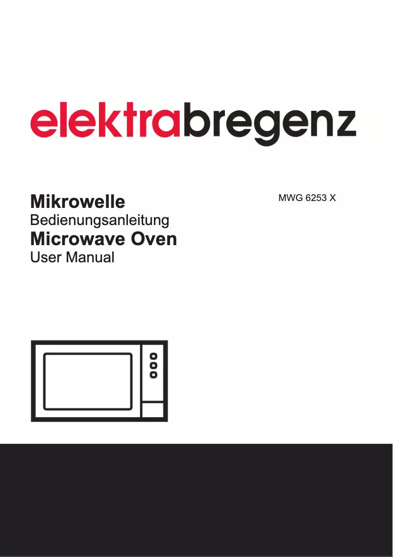 Page 1 de la notice Manuel utilisateur Elektra Bregenz MWG 6253 X