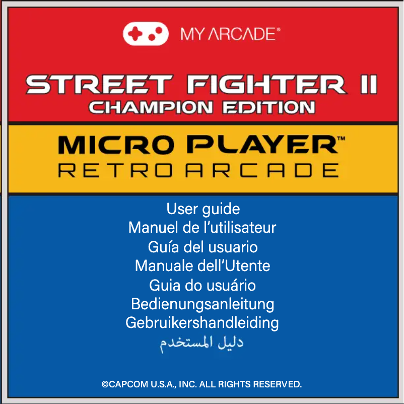Page n°1 - Manuel utilisateur My Arcade Street fighter 2
