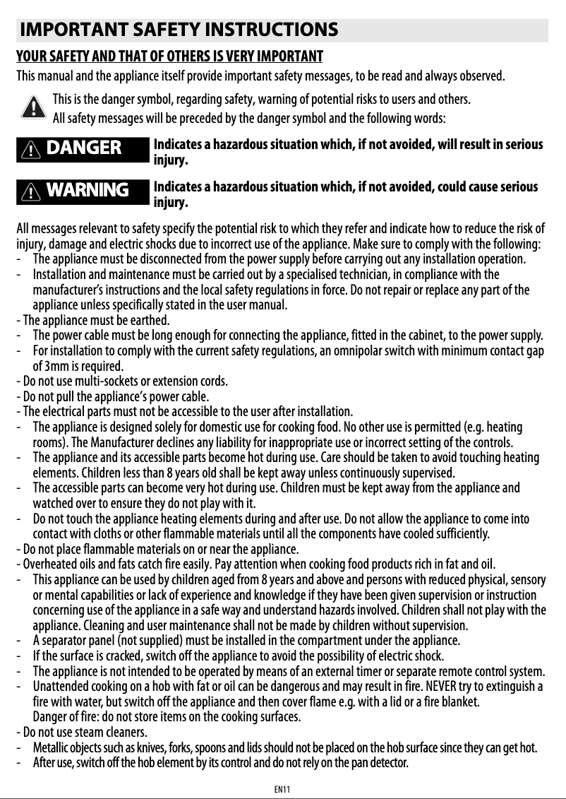 Page 1 de la notice Manuel utilisateur Bauknecht EKIO7640IN