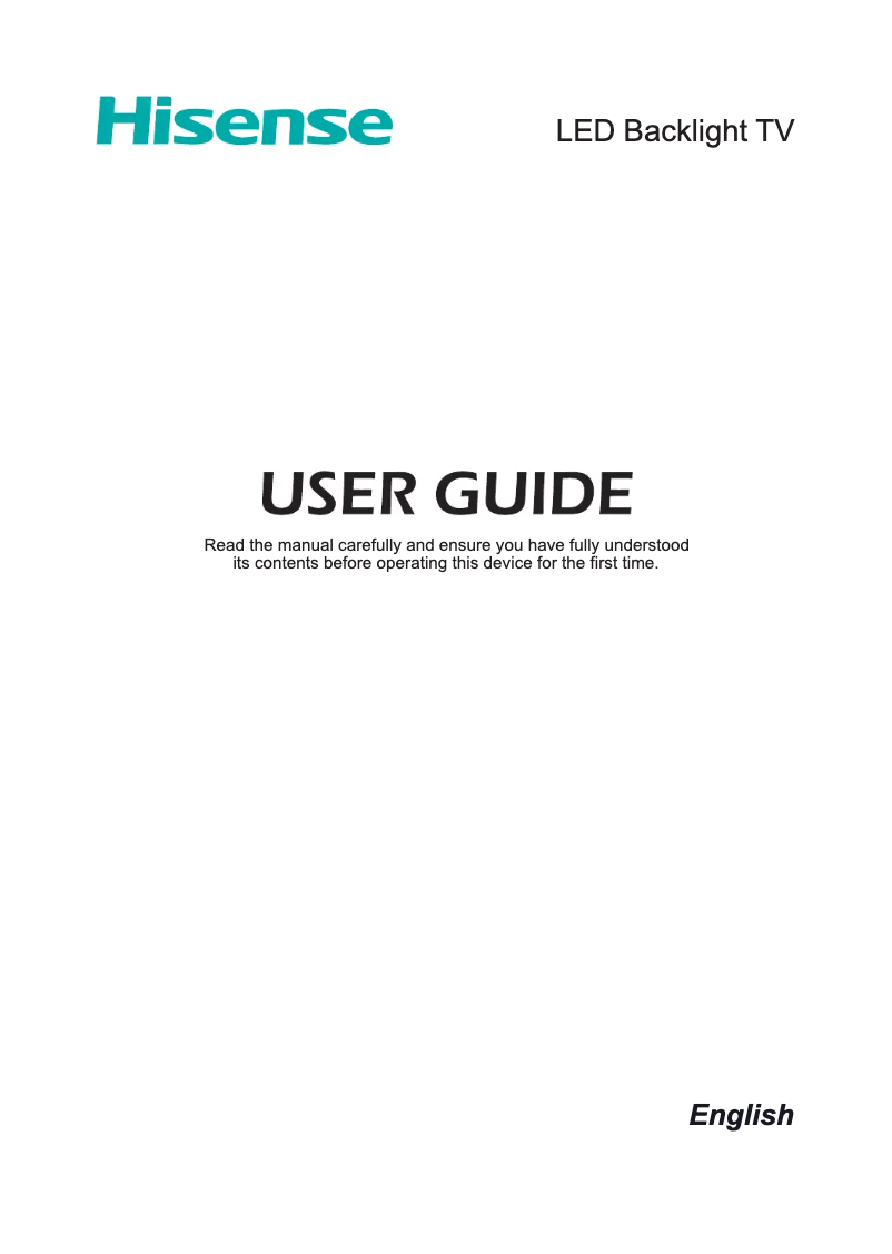 Page n°1 - Manuel utilisateur Hisense HE40KEC315UWTS-EC315