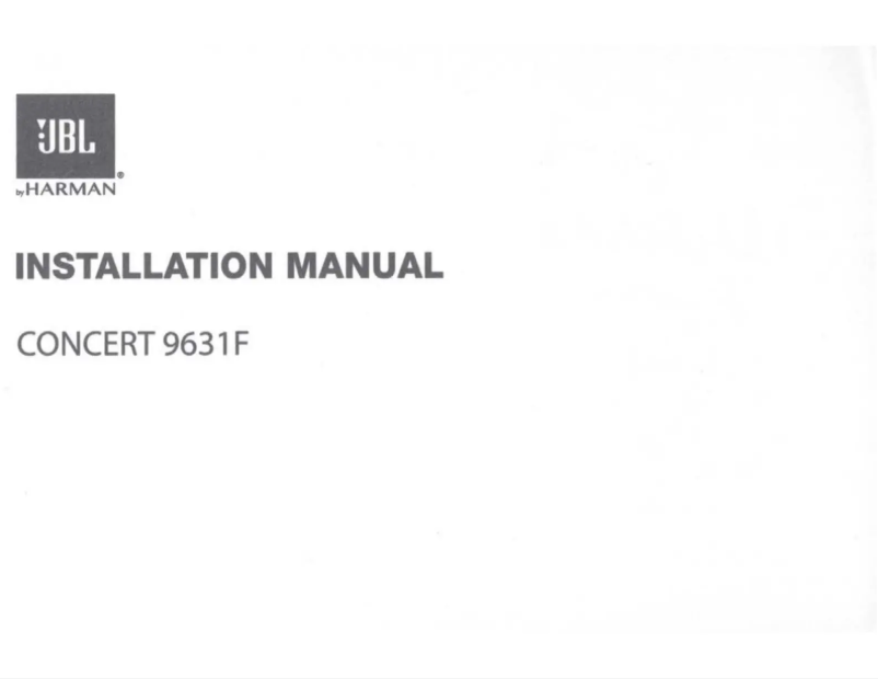Page 1 de la notice Manuel utilisateur JBL Concert 9631F