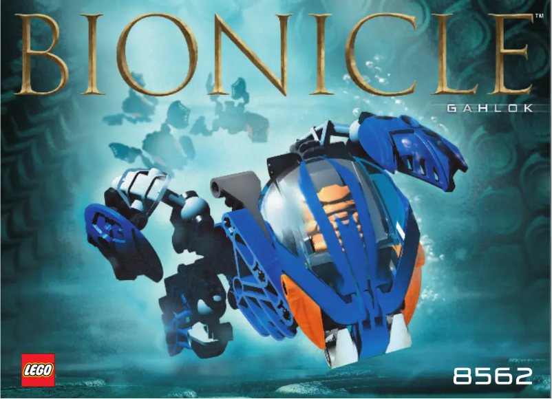 Page 1 de la notice Manuel utilisateur Lego 8562