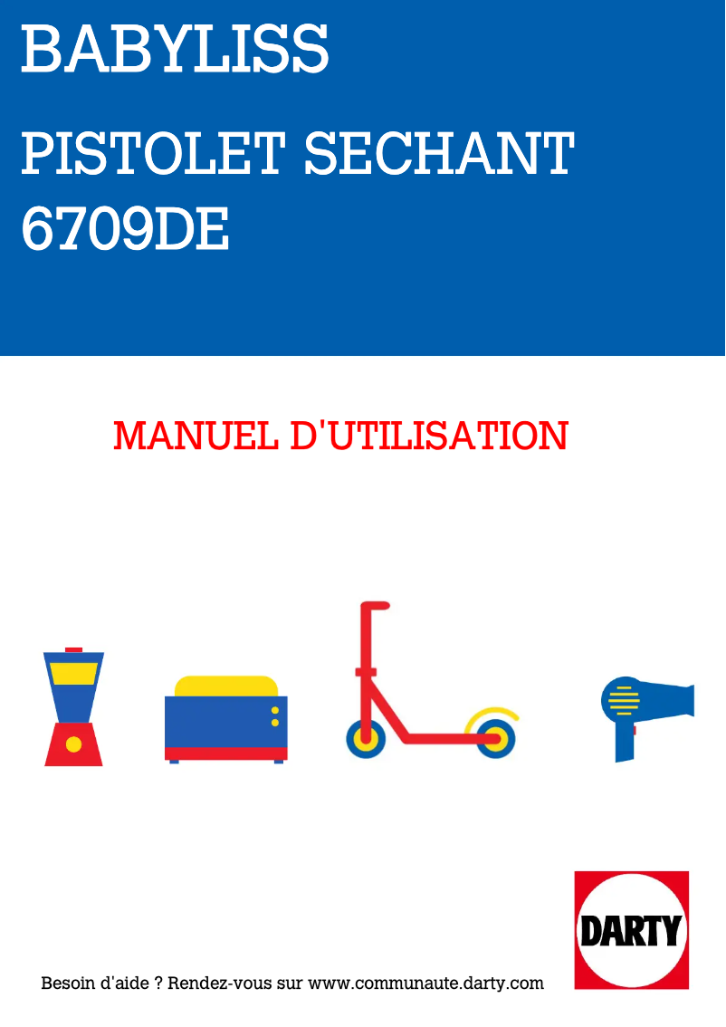 Page 1 of the manual User Manual BaByliss Smooth Pro 2100 6709DE
