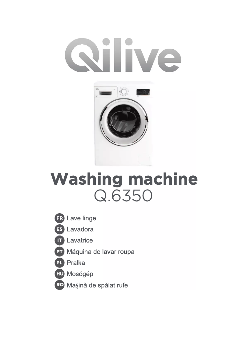 Page 1 de la notice Manuel utilisateur Qilive Q.6350