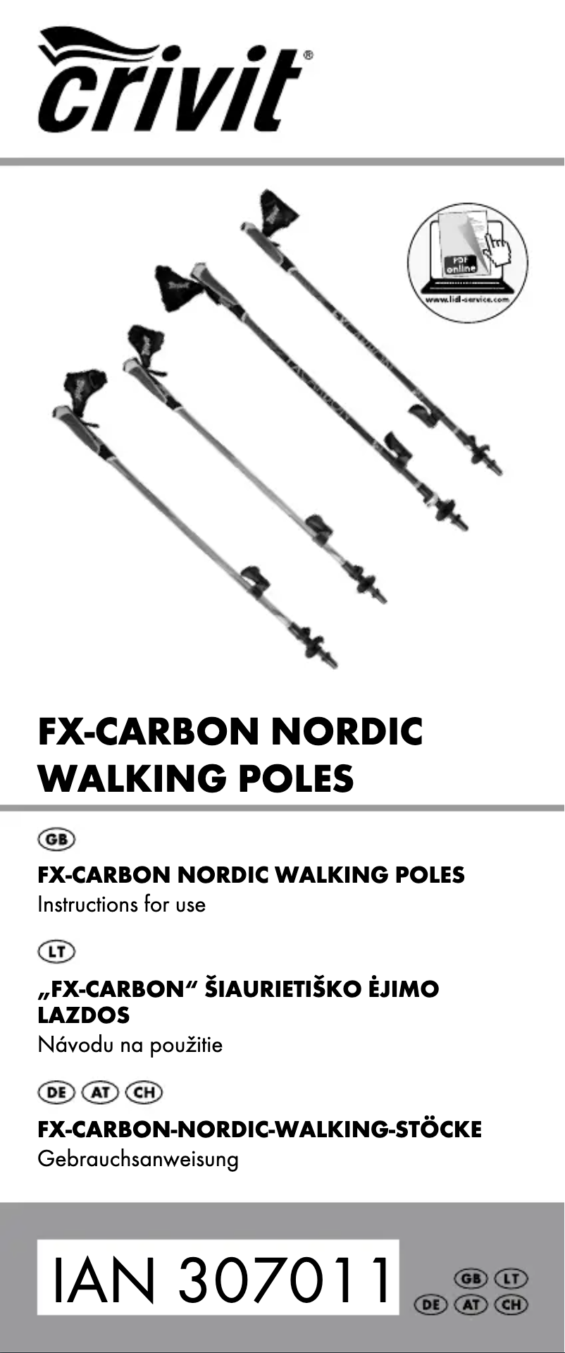 Página 1 del manual Manual de usuario Crivit IAN 307011