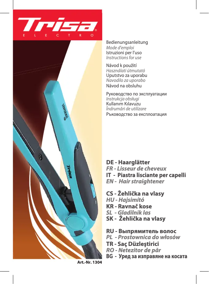 Página 1 del manual Manual de usuario Trisa 1304-14