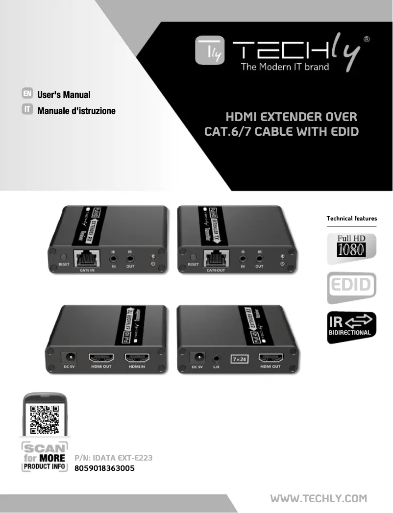 Image de la première page du manuel de l'appareil IDATA EXT-E223